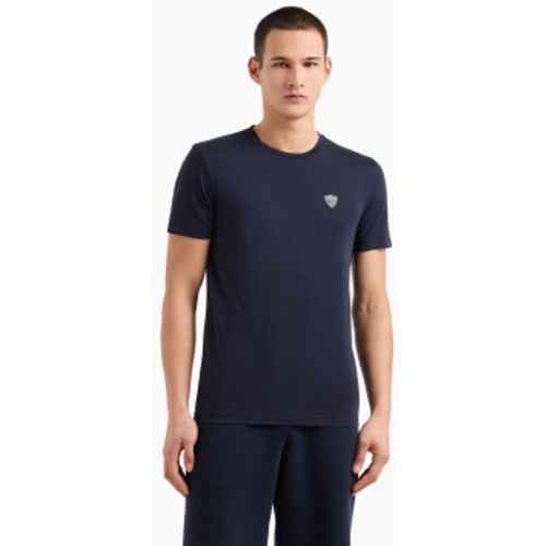 NPT16_PJRGZ T-shirt Premium Shield (L), Casuel, Viscose, Manche courte - EA7 - Modalova