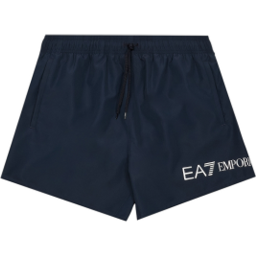 M000519_AF13049 Maillot de bain mi-long avec logo (L), Beachwear, Polyester - EA7 - Modalova