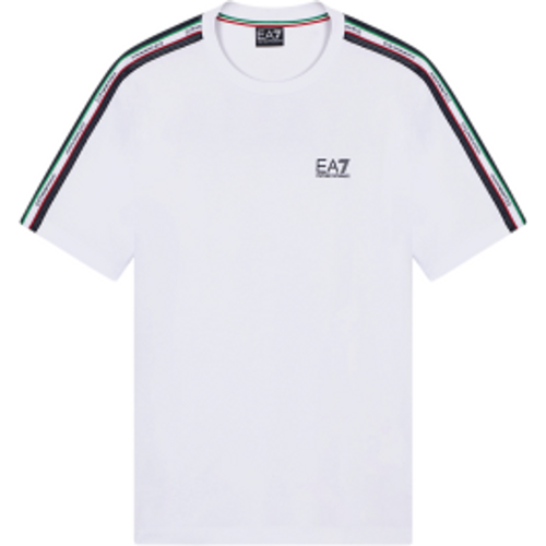 M001861_AF12503 T-shirt Italian Spirit blanc (L), Casuel, Sport, Coton, Manche courte - EA7 - Modalova