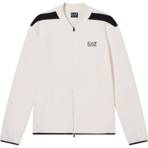 M001597_AF20845 Veste Natural Ventus blanc (L), Casuel, Sport, Coton - EA7 - Modalova