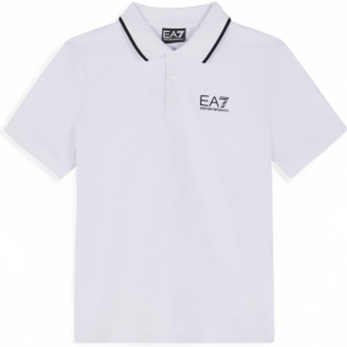 Pour garçon. 7B000023_AF12901 Polo 7B000023 (4Años= 106cm), Casuel, Coton, Manche courte, mode enfantine - EA7 - Modalova