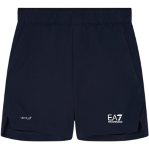 Pour garçon. 7B000272_AF13137 Short Tennis Pro (10Años= 142cm), Casuel, Polyester, Marine, mode enfantine - EA7 - Modalova