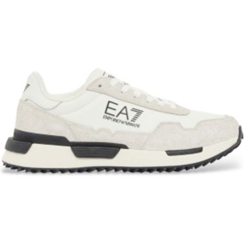 Unisex. 7X000380_AF19175 Baskets Vintage Triple (44), Blanc, Tissu, Plat, Lacets, Sport - EA7 - Modalova