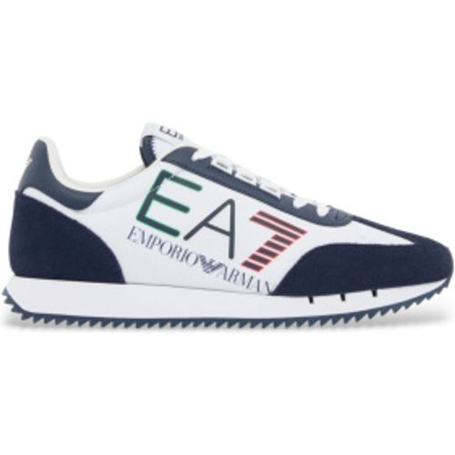 X000541_AF18609 Baskets vintage , bleues (44 2/3), Plat, Lacets, Casuel - EA7 - Modalova