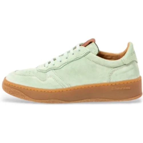 Unisex. 25844S183005_0G3 Baskets en cuir N5844S Geo (36), Plat, Lacets, Casuel, Vert - El Naturalista - Modalova
