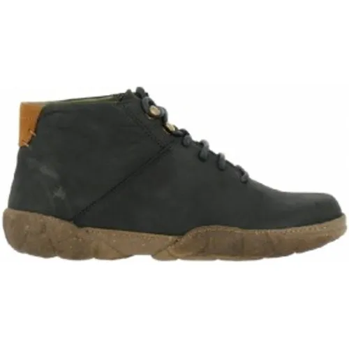 Bottes en cuir N5083 Pleasant (41), Noir, Plat, Lacets, Casuel - El Naturalista - Modalova