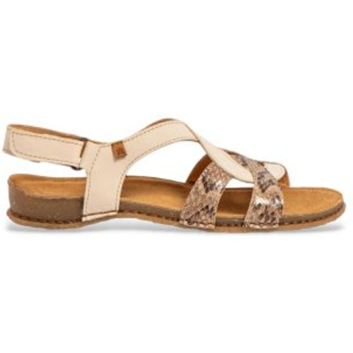 G2005_0MU Sandales en cuir multicolore N5819 (36), Plat, Aucun, Casuel - El Naturalista - Modalova