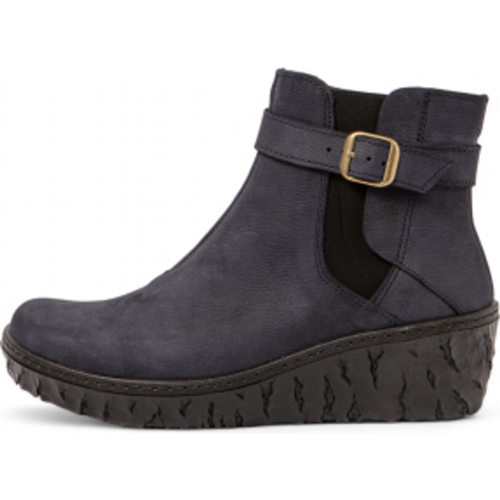 CZ0005_0B0 Bottines en cuir N5133 (36), 5 à 8 cm, Fermeture éclair, Casuel, Marine - El Naturalista - Modalova