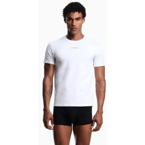 EM000379_AF19898 T-shirt arc-en-ciel blanc (M), Casuel, Coton, Manche courte - Emporio Armani - Modalova