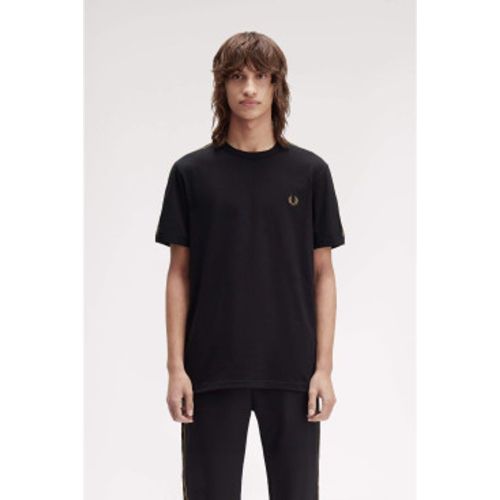 M4613 T-shirt Tape Ringer (S), Casuel, Coton, Manche courte - Fred Perry - Modalova