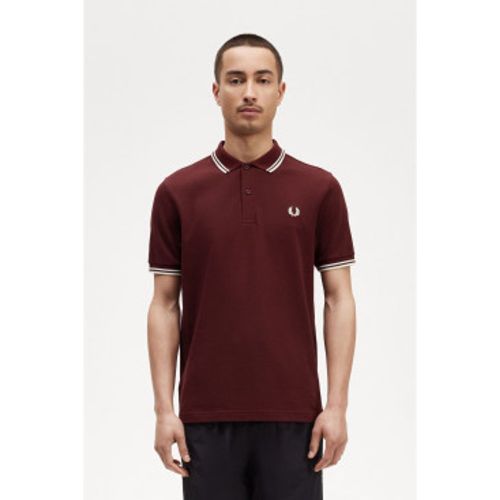 M3600 Polo Twin Tipped (S), Casuel, Grenat, Coton, Manche courte - Fred Perry - Modalova