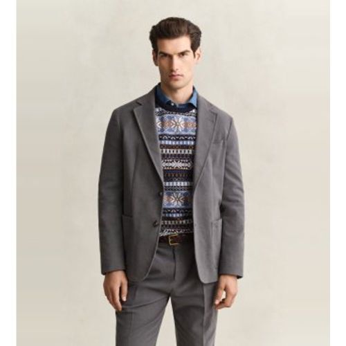 Veste Americana Moleskin Suit (48), Gris, Classique, Le coton biologique - Gant - Modalova