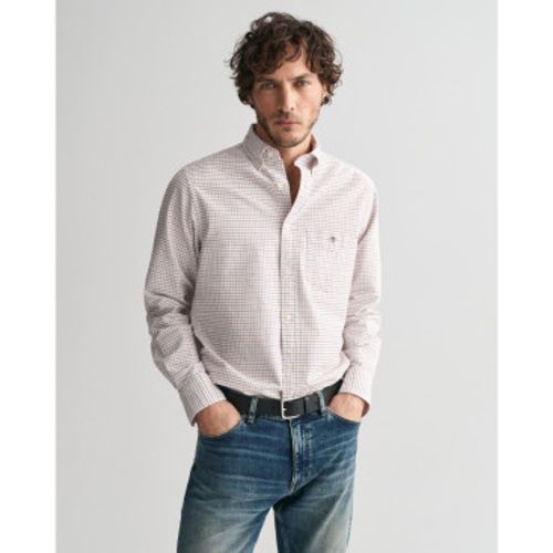 Tattersall Classic Regular Fit Checked Oxford Shirt (M), Casuel, Manche longue, Le coton biologique, Durable - Gant - Modalova