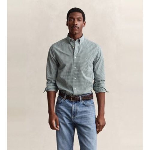 Chemise classique à carreaux Vichy (M), Casuel, Coton, Manche longue - Gant - Modalova