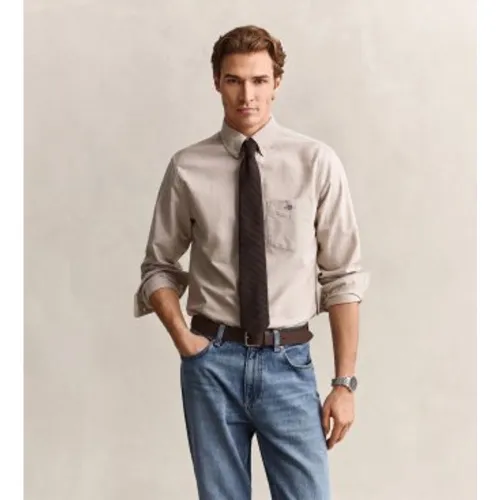 Chemise Oxford Regular Fit Classique (S), Casuel, Coton, Manche longue - Gant - Modalova
