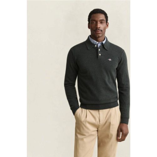 Pull col polo en laine (M), Casuel, Manche longue - Gant - Modalova