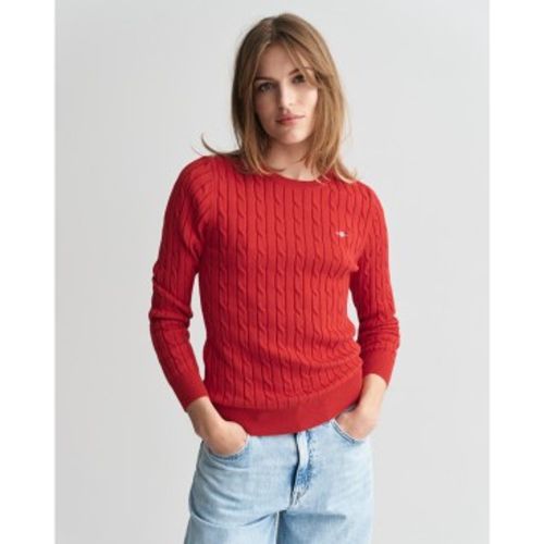 Pull à col rond en jersey de coton à côtes écrues (L), Casuel - Gant - Modalova