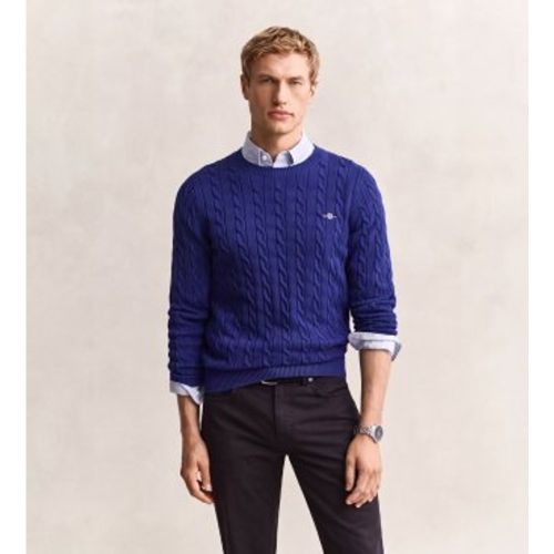 Pull en maille torsadée (S), Casuel, Classique, Le coton biologique - Gant - Modalova