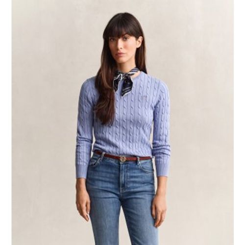 Pull en tricot à torsades classique (M), Casuel, Le coton biologique - Gant - Modalova