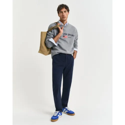 Pantalon chino slim avec texture structurée (33), Casuel, Coton, Le coton biologique - Gant - Modalova