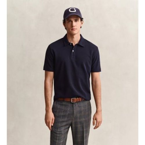 Polo texturé nid d'abeille (S), Casuel, Coton, Manche courte - Gant - Modalova