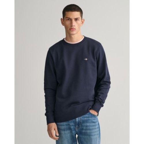 Sweat-shirt à col ras du cou Shield (S), Casuel, Coton, Manche longue, Marine - Gant - Modalova