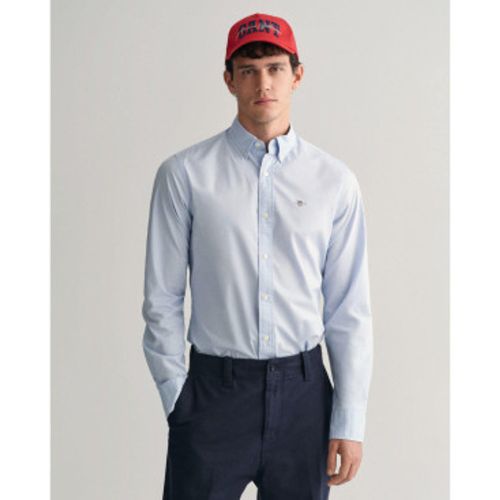 Chemise Slim Fit Stripes Poplin light (M), Bleu, Casuel, Coton, Classique, Manche longue - Gant - Modalova