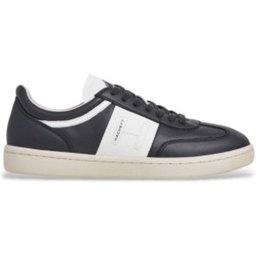 HMS200048 Bond Leather Sneakers Just (40), Cuir, Plat, Lacets, Casuel, Marine - Hackett London - Modalova