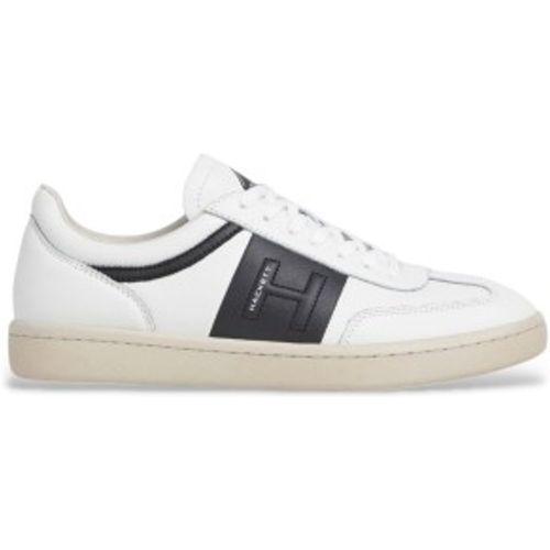 HMS200048 Bond Just Leather Sneakers (43), Cuir, Blanc, Plat, Lacets, Casuel - Hackett London - Modalova