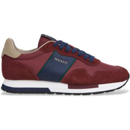 HMS200033 Trainers Keston Heritage (42), Plat, Lacets, Casuel, Bordeaux - Hackett London - Modalova