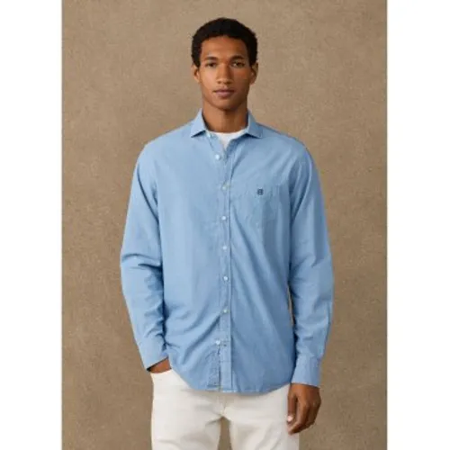 HM3010769 Chemise en chambray (M), Casuel, Coton, Classique, Manche longue - Hackett London - Modalova
