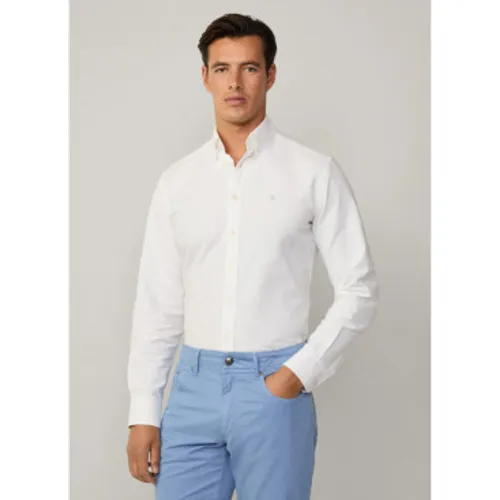 HM309361 Chemise oxford lavée , coupe ajustée (XXL), Casuel, Coton, Classique, Manche longue - Hackett London - Modalova