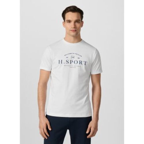 HM5000123 T-shirt Hs Script (S), Casuel, Coton, Manche courte - Hackett London - Modalova