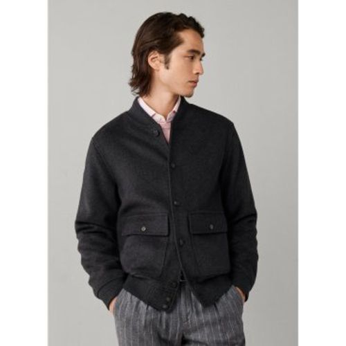 HM4000245 Blouson bomber en laine (S), Casuel, Classique - Hackett London - Modalova