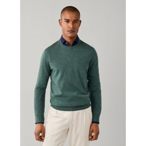 HM7000204 Pull Ess Merino Crew olive (XL), Casuel, Laine, Classique - Hackett London - Modalova