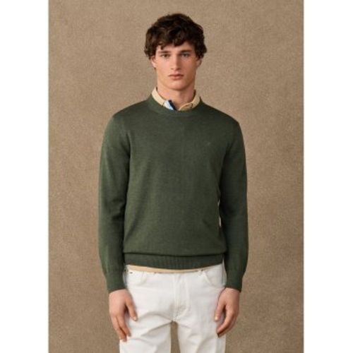 HM7000116 Pull Ess Cotton Crew olive (S), Casuel, Coton - Hackett London - Modalova