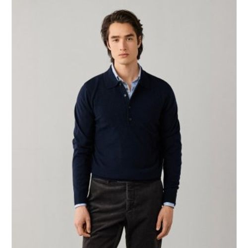 HM7000279 Polo en tricot de laine d'agneau marin (S), Casuel - Hackett London - Modalova