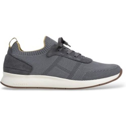 HMS200110 Baskets en daim H-runner (42), Tissu, Plat, Lacets, Casuel - Hackett London - Modalova