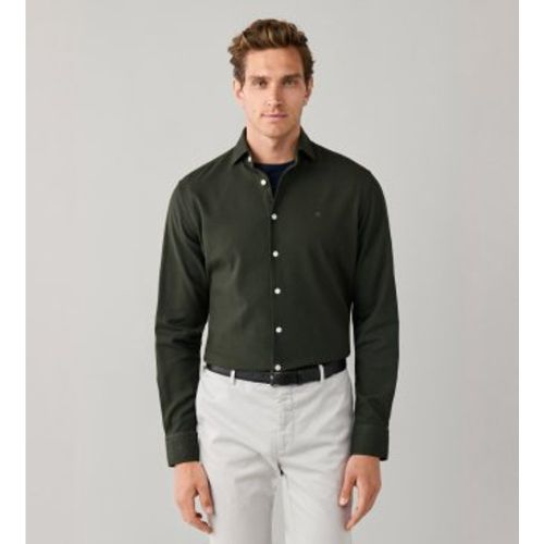 HM3010877 Chemise teinte sur pièce fit tailored (S), Casuel, Coton, Classique, Manche longue - Hackett London - Modalova