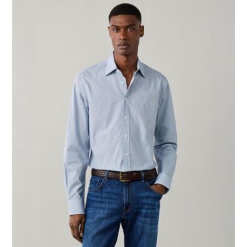 HM3010902 Chemise Mini Geo Print (M), Casuel, Coton, Classique, Manche longue - Hackett London - Modalova
