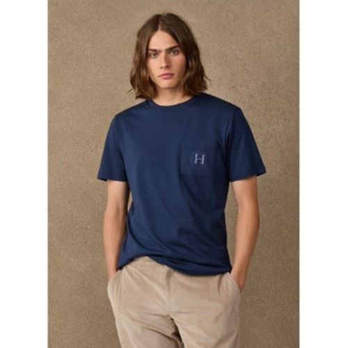 HM5000138 T-shirt H Pocket (XL), Casuel, Coton, Manche courte - Hackett London - Modalova