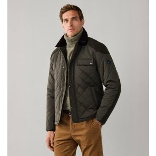 HM4000222 Veste en cuir Kinloch Hybrid olive (S), Casuel, Polyester - Hackett London - Modalova