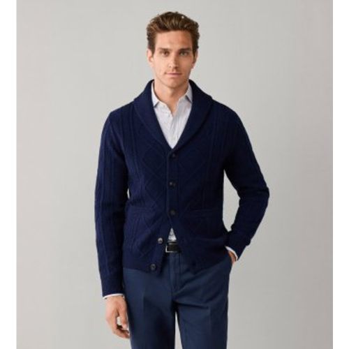 HM7000274 Cardigan châle Jersey (L), Casuel, Laine, Classique - Hackett London - Modalova