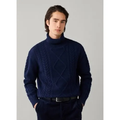 HM7000289 Pull col roulé Argyle (S), Casuel, Laine, Classique - Hackett London - Modalova