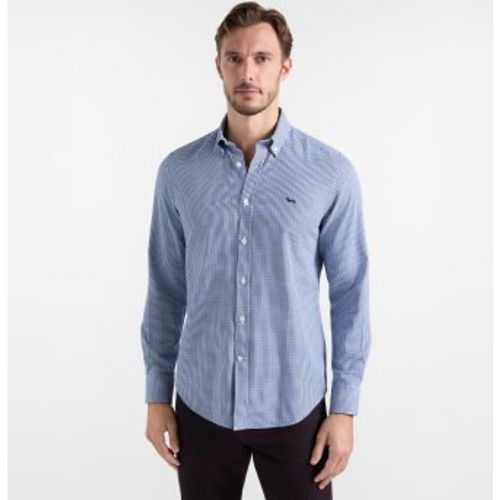 CRR001013486M Chemise pied-de-poule (L), Casuel, Coton, Classique, Manche longue - Harmont & Blaine - Modalova