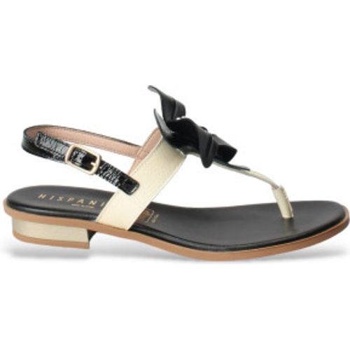 CHV243434 Sandales off- Ibiza (40), Cuir, Noir, Plat, Boucle, Casuel, Fête - Hispanitas - Modalova