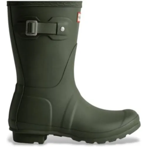WFS1000RMA Bottes de pluie Original Short olive (35/36), Plat, Aucun, Casuel, PVC - Hunter - Modalova