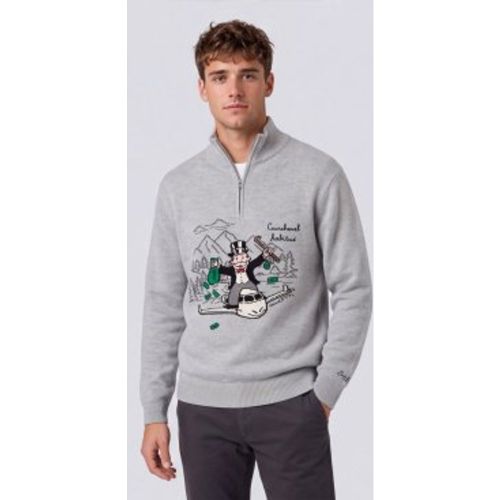 BUCK008 Pull en maille avec intarsia et broderie Monopoly (S), Casuel, Laine - MC2 Saint Barth - Modalova
