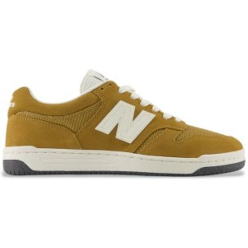 Unisex. U480PV1_LI Baskets en cuir 480P moutarde (41.5), Plat, Lacets, Casuel - New Balance - Modalova