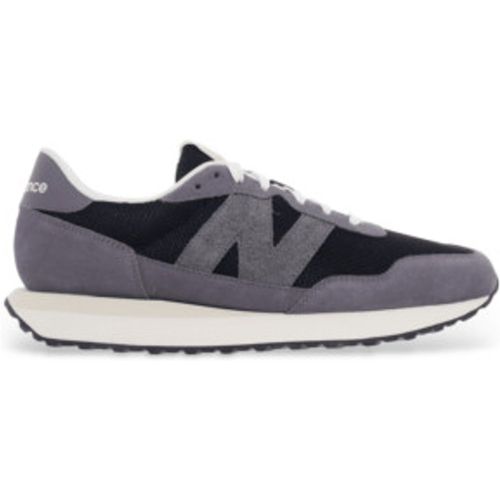 M237V1_LI Baskets 237 grises (42), Plat, Cuir, Lacets, Casuel - New Balance - Modalova